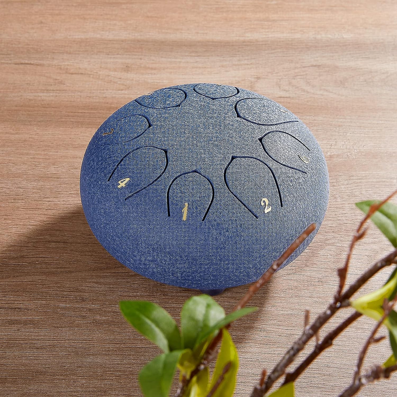 6 Inch 8 Note Steel Tongue Drum (Navy Blue)